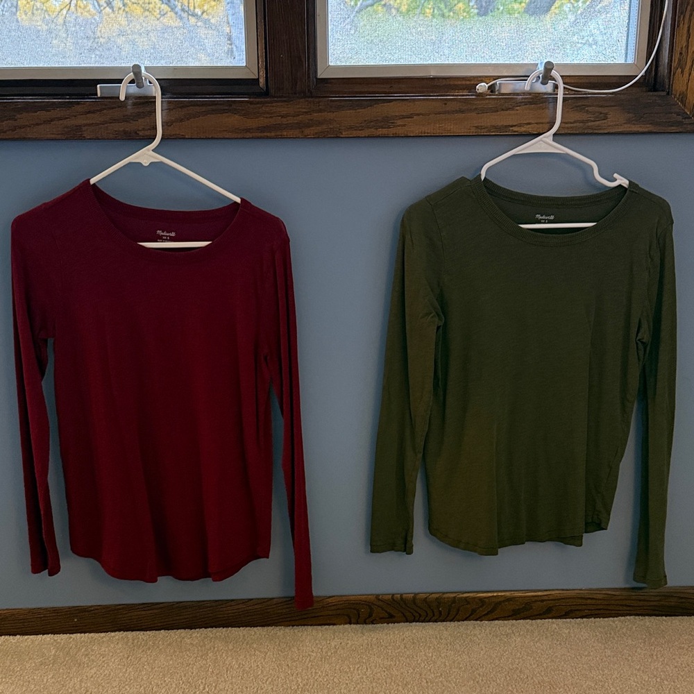 Madewell Whisper Long Sleeve Tees - Lot of 2